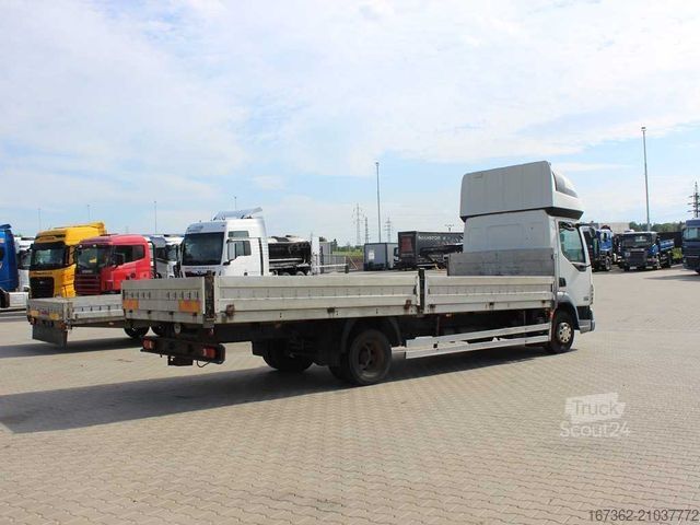 Camion plateau avec bâche DAF LF 45.180, SLEEPING CABIN, EURO 3, PNEU 80%