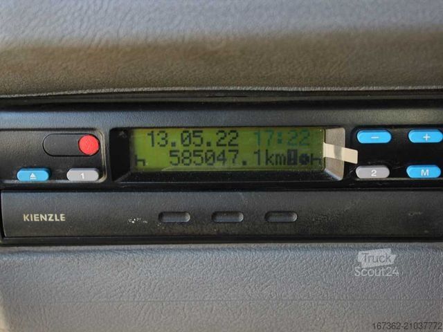 Camion plateau avec bâche DAF LF 45.180, SLEEPING CABIN, EURO 3, PNEU 80%