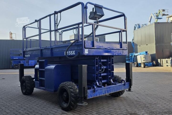 Pont élévateur à ciseaux Haulotte H15SX Diesel, 4x4 Drive, 15 Working Height, 500kg