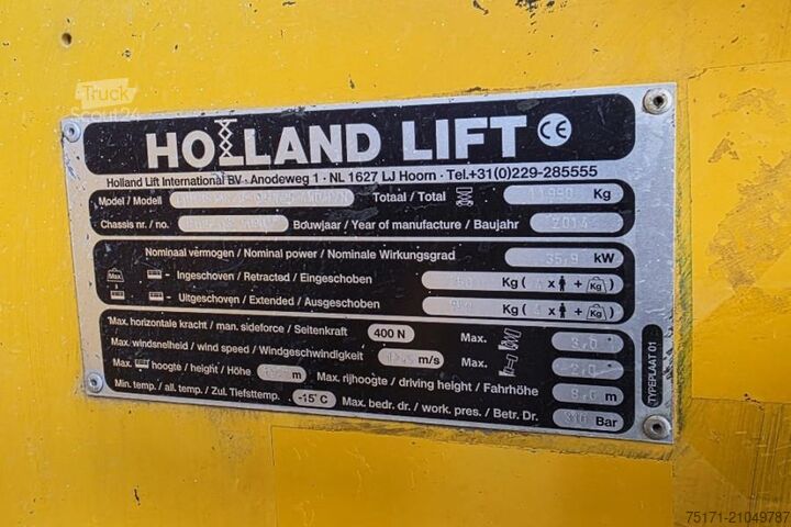 Elevador de tijera Holland Lift Combistar B-195DL25 4WD/P/N Diesel, 21.5m Working