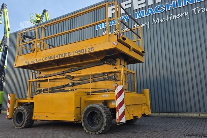 Elevador de tijera Holland Lift Combistar B-195DL25 4WD/P/N Diesel, 21.5m Working