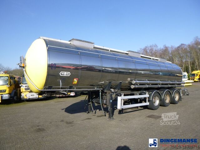 Zbiornik Van Hool Chemical tank inox 30 m3 / 1 comp