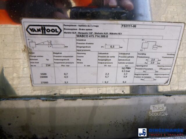 Tank Van Hool Chemical tank inox 30 m3 / 1 comp