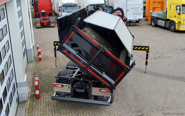 Самосвал с краном Renault K 480 - 13 LITER P6X6 - 29 TON - HMF KRAAN + H...