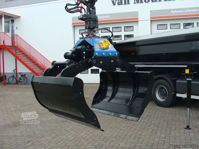 Самосвал с краном Renault K 480 - 13 LITER P6X6 - 29 TON - HMF KRAAN + H...