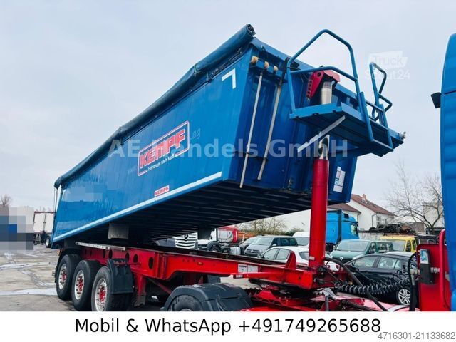 Ημιρυμουλκούμενο ανατρεπόμενο KEMPF SKM 35/3 Aluminium 28m³|Alcoa|Podest|Liftachse