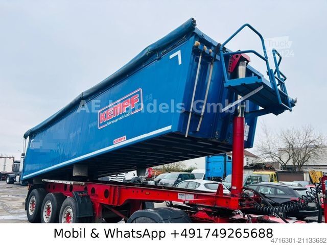 Kipper Auflieger KEMPF SKM 35/3 Aluminium 28m³|Alcoa|Podest|Liftachse