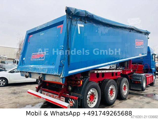 Kipper Auflieger KEMPF SKM 35/3 Aluminium 28m³|Alcoa|Podest|Liftachse