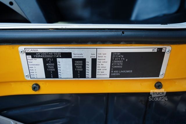 Τυπική μονάδα τράκτορα SCANIA R 450 / MEGA / RETARDER / I-PARK COOL  / LOWDEC