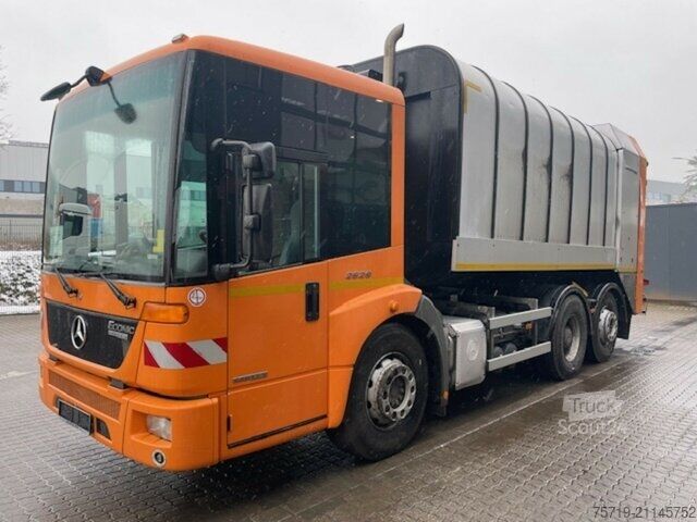 Vuilniswagen Mercedes-Benz 2629 6x2 Econic Faun/Komischüttung