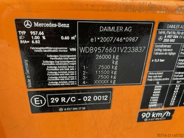Vuilniswagen Mercedes-Benz 2629 6x2 Econic Faun/Komischüttung