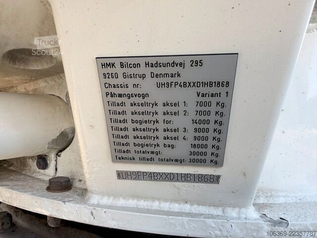 Remorque silo  HMK Bilcon 30 t. 42 m3 Silo tank 6 Compartment