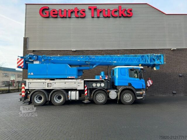 Darus teherautó Scania P420 8X4 + FAUN HK 40 + JIB KRAAN/KRAN/CRANE/GRUA
