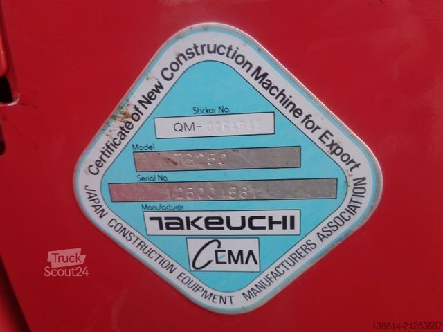 Mini excavator TAKEUCHI TB 250 Powertilt + 4 x Löffel TAK-Lock