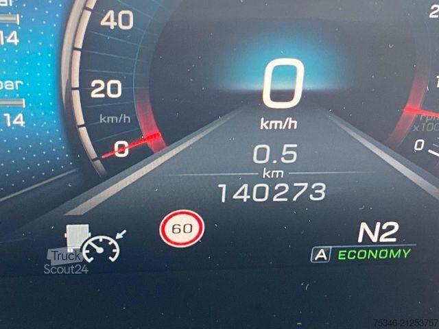 Lastbil med flak MERCEDES-BENZ 2540Pritsche7,00m/KranHiab118/Lenkachse/NL13,9to