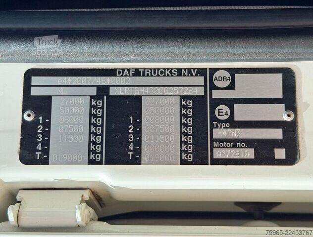 Standard dragbil DAF XF 480 FTG SSC 6X2 TWINSTEER 760.000 KM PTO + HY