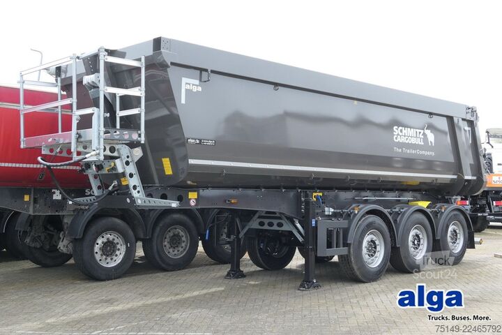 Naczepa wywrotka SCHMITZ CARGOBULL SKI 24 SL 7.2, Stahl, 28m³, Luft-Lift, Rollplane