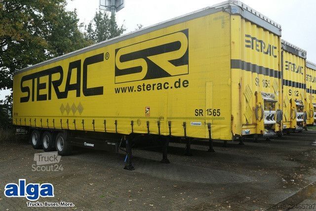 Brandalı açık yarı römork KRONE SD, Edcha, Trommelbremse, Export, Luftfederung