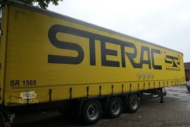 Brandalı açık yarı römork KRONE SD, Edcha, Trommelbremse, Export, Luftfederung