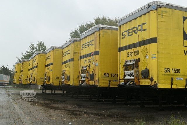 Brandalı açık yarı römork KRONE SD, Edcha, Trommelbremse, Export, Luftfederung