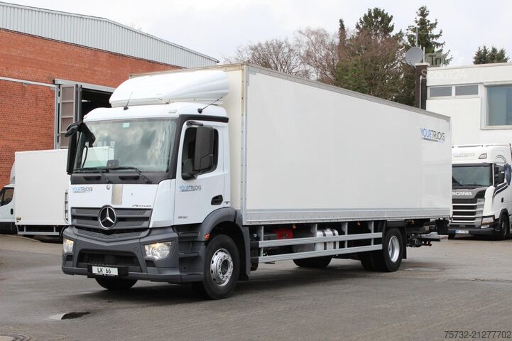 Camión caja Mercedes-Benz Antos 1830 E6 Koffer 9,7m   LBW   Rolltor