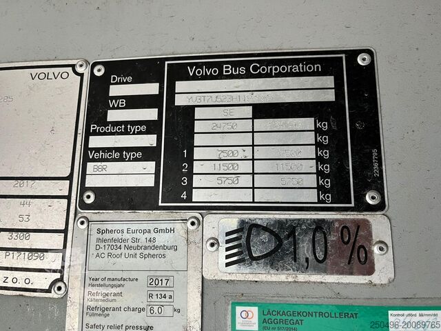 Autocarro interurbano Volvo B8R 8900 LE 6x2*4 44 SEATS + 53 STANDING / AC /...