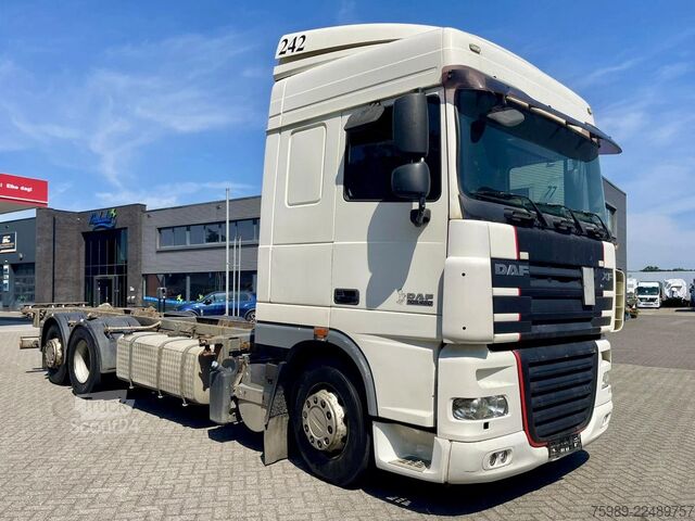 Μεταφορά εμπορευματοκιβωτίων DAF XF 105.460 EURO5,  BDF, RETARDER, FRIGO, WHEELB...