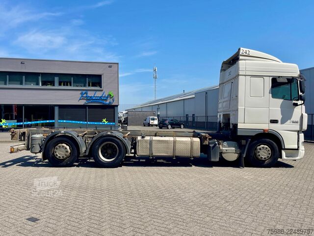 Μεταφορά εμπορευματοκιβωτίων DAF XF 105.460 EURO5,  BDF, RETARDER, FRIGO, WHEELB...