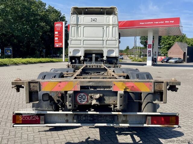 Μεταφορά εμπορευματοκιβωτίων DAF XF 105.460 EURO5,  BDF, RETARDER, FRIGO, WHEELB...