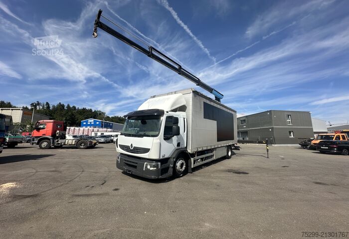 Camion cu platformă și prelată Renault Premium 370 4x2 PK 18002-EH / Swiss-Vehicle