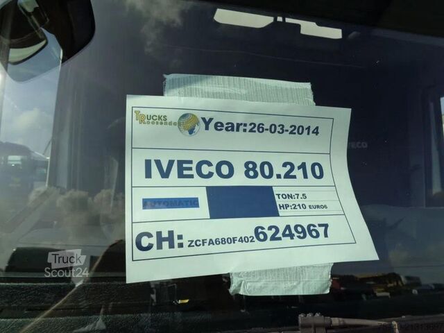 Плъзгащ се брезент Iveco Eurocargo 80EL21 Manual + Euro 6 + Dhollandia Lift