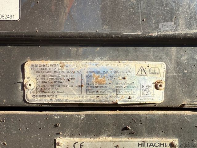 Ķēžu ekskavators HITACHI ZX210LC-6 Kettenbagger 23,1 Ton *11.213 BTH