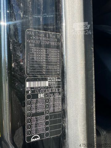 Faházszállító teherautó MAN TGX 26.580 6x4 / Kurzholz / Tajfun 150Z96