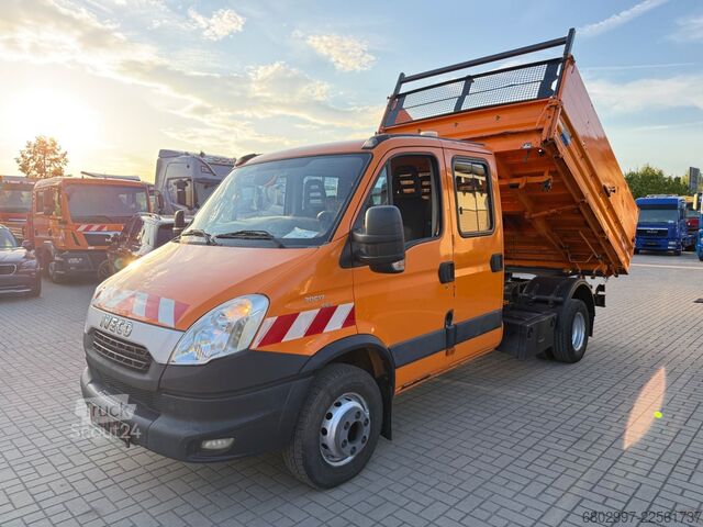 Tippbil skåpbil IVECO Daily 70C17 Meiller 3-Seiten-Kipper/Doka 7-Sitze