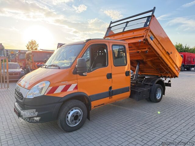 Tippbil skåpbil IVECO Daily 70C17 Meiller 3-Seiten-Kipper/Doka 7-Sitze