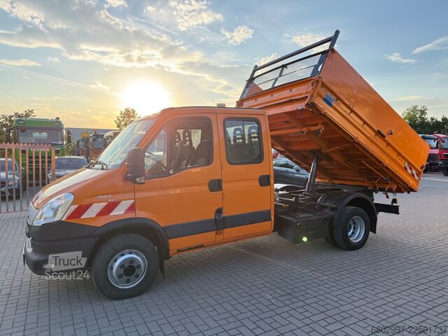 Tippbil skåpbil IVECO Daily 70C17 Meiller 3-Seiten-Kipper/Doka 7-Sitze