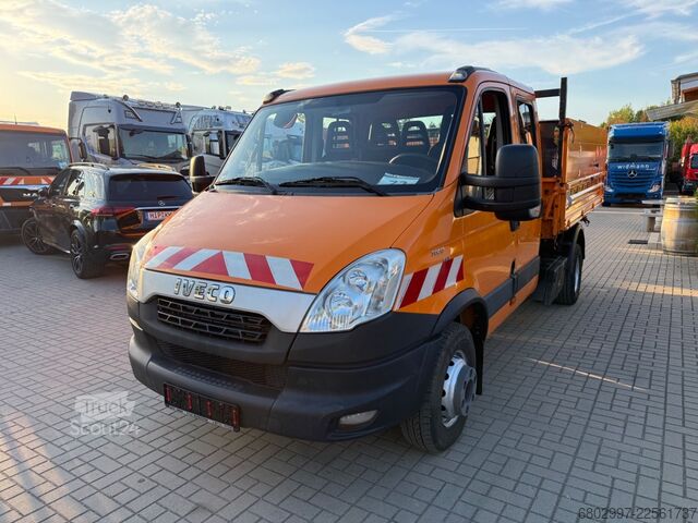 Tippbil skåpbil IVECO Daily 70C17 Meiller 3-Seiten-Kipper/Doka 7-Sitze