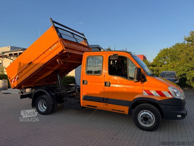 Tippbil skåpbil IVECO Daily 70C17 Meiller 3-Seiten-Kipper/Doka 7-Sitze