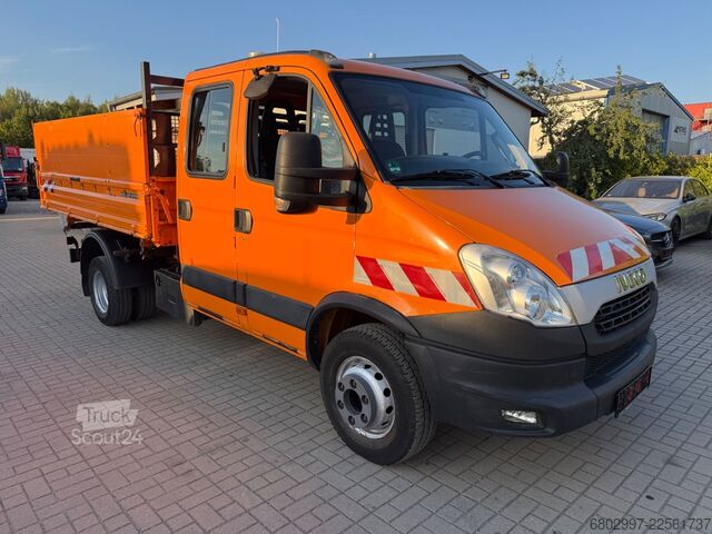 Tippbil skåpbil IVECO Daily 70C17 Meiller 3-Seiten-Kipper/Doka 7-Sitze