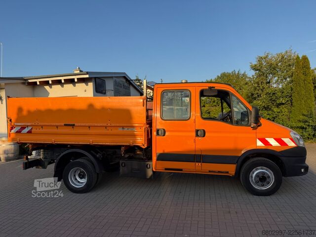 Tippbil skåpbil IVECO Daily 70C17 Meiller 3-Seiten-Kipper/Doka 7-Sitze