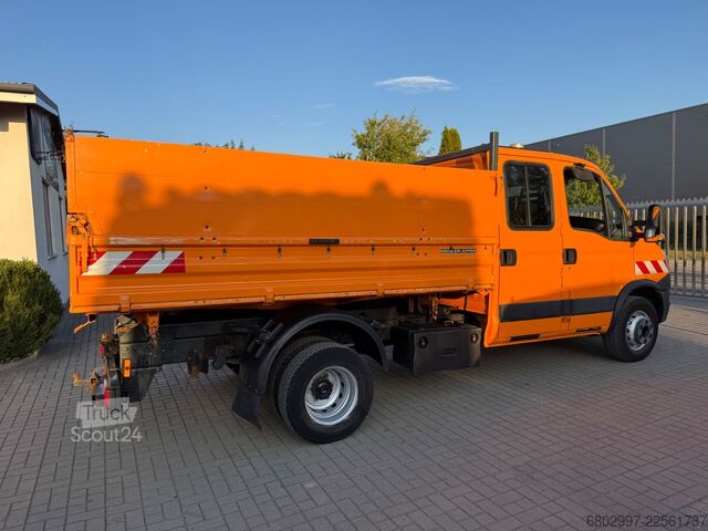 Tippbil skåpbil IVECO Daily 70C17 Meiller 3-Seiten-Kipper/Doka 7-Sitze