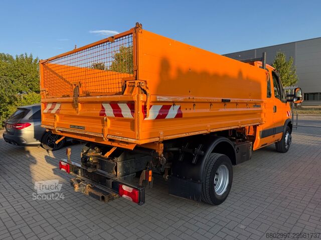 Tippbil skåpbil IVECO Daily 70C17 Meiller 3-Seiten-Kipper/Doka 7-Sitze