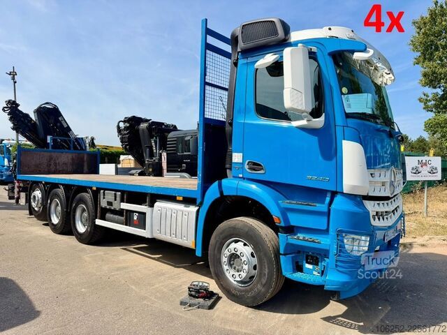Платформа за зареждане Mercedes-Benz AROCS 3240 8x4 + CRANE HIAB 166 E-5 - ROTATOR 5...