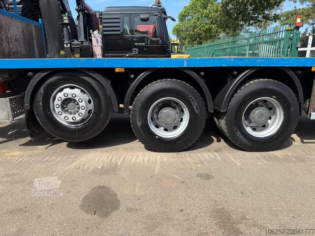 Платформа за зареждане Mercedes-Benz AROCS 3240 8x4 PRITSCHE + KRAN HIAB 166 E-5 - R...