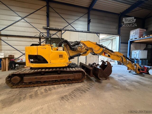 Escavadora de lagartas Caterpillar 314 D L ROTOTILT - TRIPPLE ARM - BLADE - RUBBER...