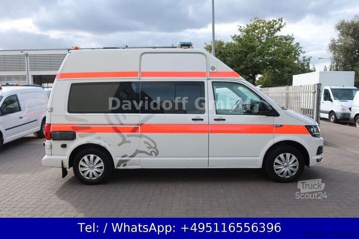Camión de bomberos VW T6 KTW Hochdach lang 1.Hand SHZ / PDC :A93