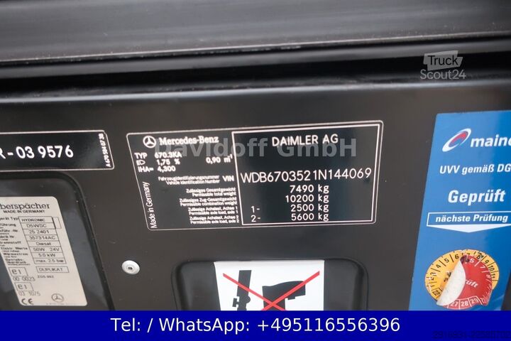 Højt tag varevogn MERCEDES-BENZ Nr.48 Vario 818D 1.Hand / Werkstatt / SHZ