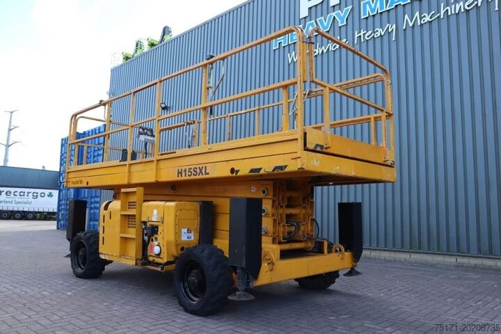 Sakseløft Haulotte H15SXL Diesel, 4x4 Drive, 15m Working Height, 500k