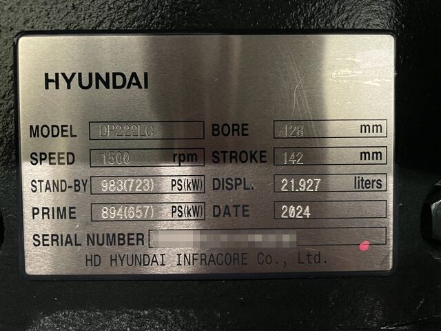 Aggregato Hyundai DP222LC - 825 kVA Generator - DPX-19858