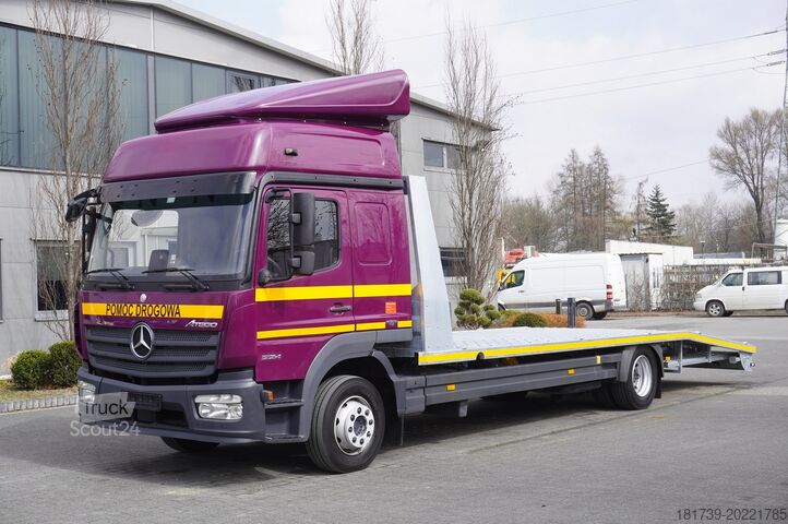Camioane transportoare de vehicule Mercedes-Benz Atego 1224 / New galvanized tow truck